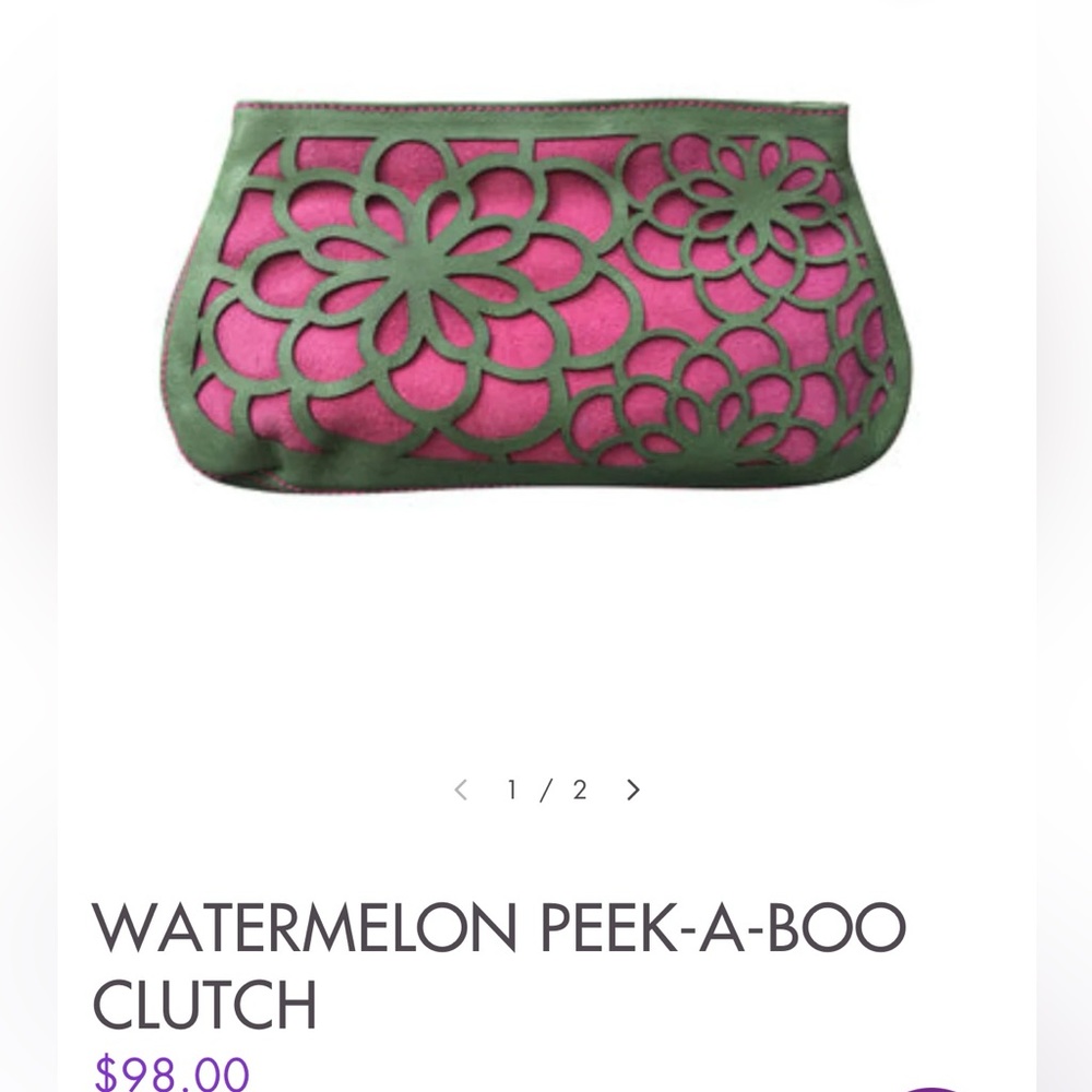 ❤️Hadley Pollet WATERMELON PEEK-A-BOO CLUTCH❤️